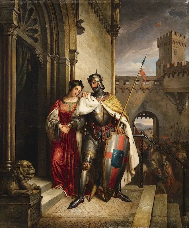 The Knights Farewell - Louis Brüls - 1840