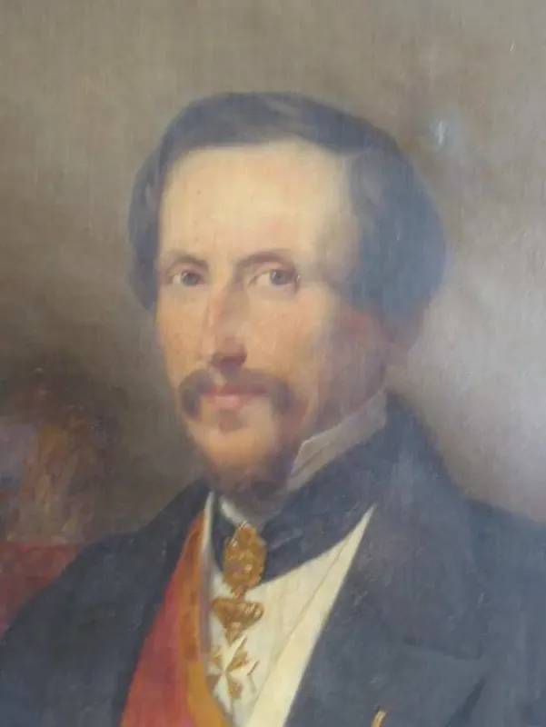 Portrait of Emile de Meester de Ravestein - Louis Brüls - 1859