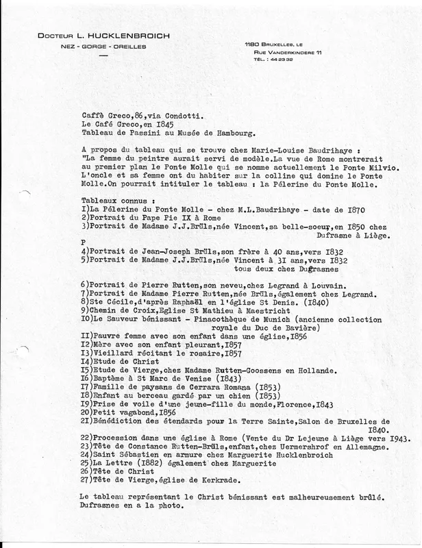 Page from the Léon Hucklenbroich family notes